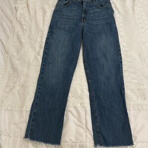 Abercrombie & Fitch Dark Blue Straight Leg Jeans